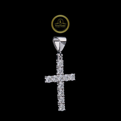 Custom Iced-Out Cross Pendant Lab Grown Diamond Hip Hop Jewelry