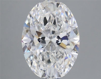 4.10 Ct Oval Cut Lab Grown Diamond - D Color, VVS2 Clarity
