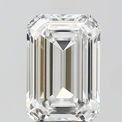 3.03 Ct Emerald Cut Moissanite - D Color, VS1 Clarity
