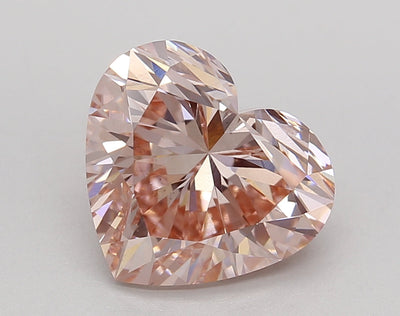 3.40 Ct Heart Cut Fancy Intense Pink Lab Grown Diamond - VS2 Clarity