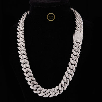 Iced Out Heavy Lab Grown Diamond Choker Necklace with Box Clasp