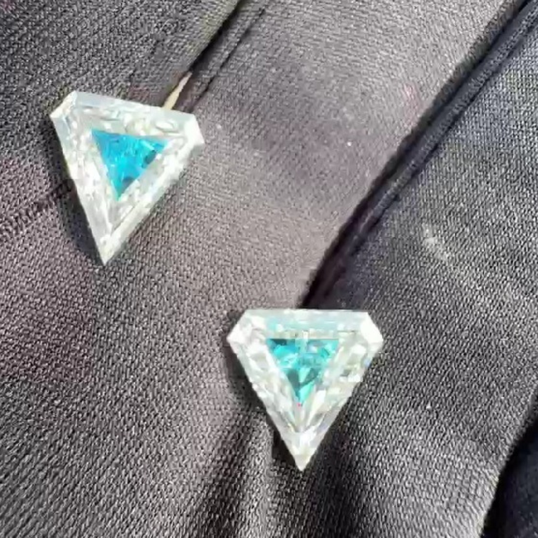 6.13 CT Trillion Cut Lab Created Diamond Sustainable Luxury Diamond By Ivevar - view 2