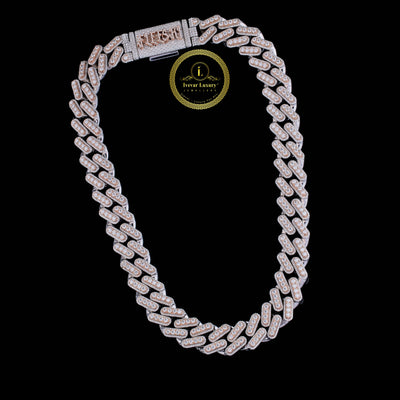 Iced Out Heavy Curved Lab Grown Diamond Choker Necklace