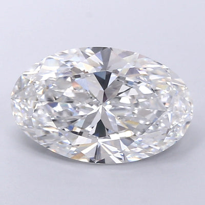 4.01 Ct Oval Cut Lab Grown Diamond - D Color, VVS2 Clarity