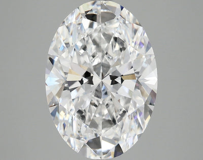 5.01 Ct Oval Cut Lab Grown Diamond - D Color, VVS2 Clarity