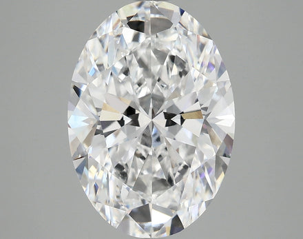5.01 Ct Oval Cut Lab Grown Diamond - D Color, VVS2 Clarity