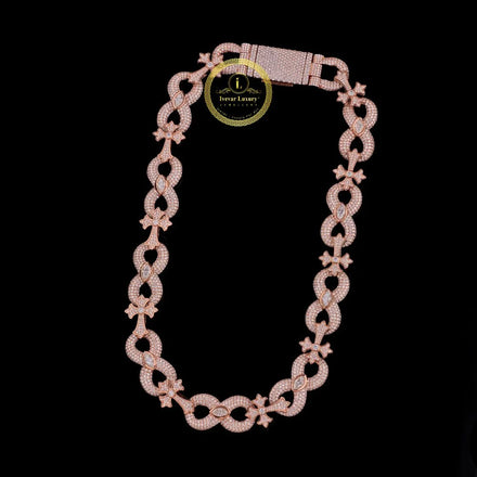Iced Out Heavy Choker Necklace Encrusted with Brilliant Cut Lab Grown Diamonds