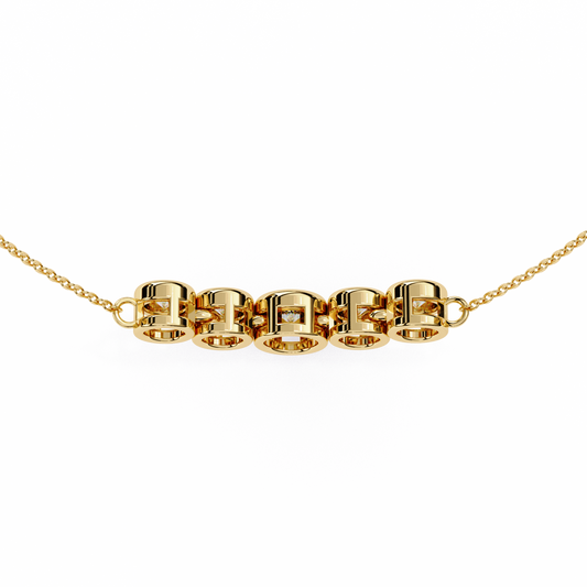 Custom Personalized Lab Grown Diamond Necklace - view 3