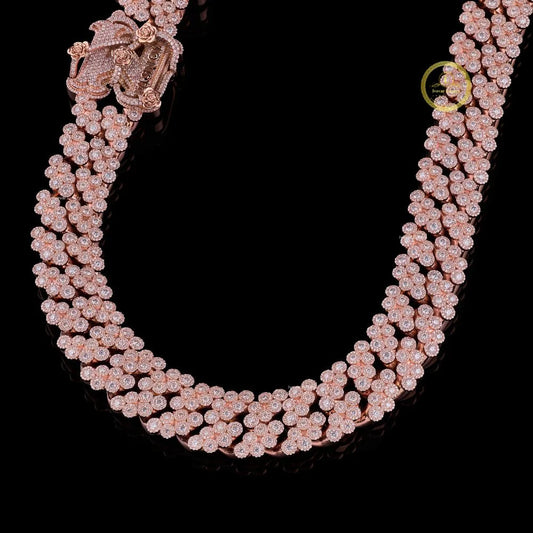 Iced Out Heavy Lab Grown Diamond Choker Necklace - view 2