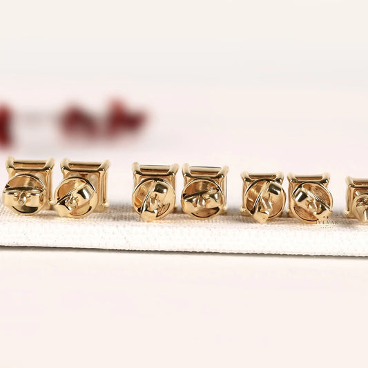 Asscher Cut Solitaire Women's Earring - view 3