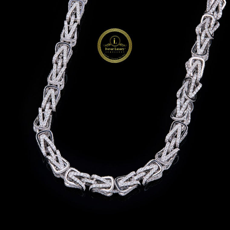 Iced Out Woven Lab Grown Diamond Choker Necklace - view 2