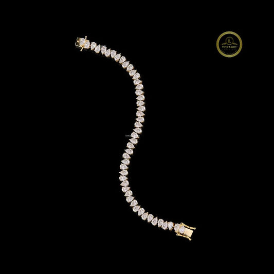 Pear Cut Tennis Bracelets - view 2