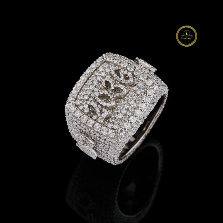 Custom 2036 Iced Out Statement Pinky Ring - view 2