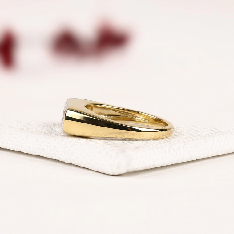 Baguette Cut Solitaire Engagement Ring - view 4