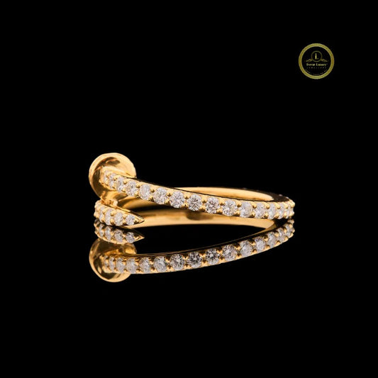 Open Wrap Moissanite Pave Statement Ring - view 3