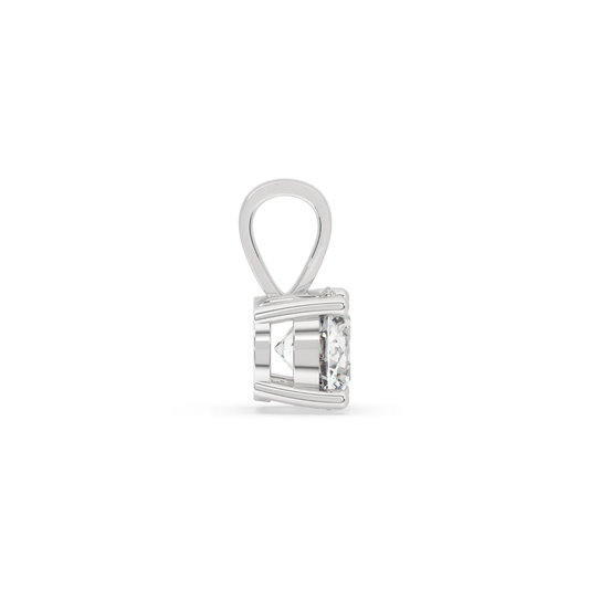 1 CT Luxury Round Cut Moissanite Pendant with Brilliant Shine - view 3