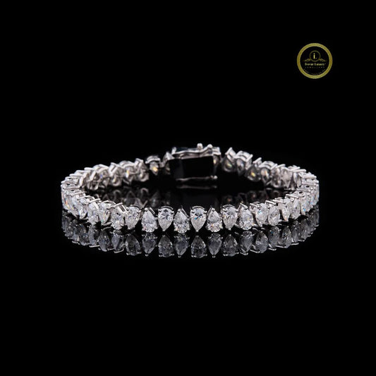 Pear Shape Tennis Bracelet - view 3