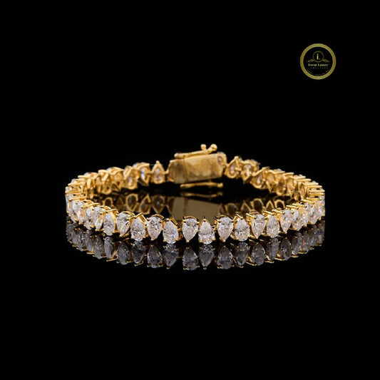 Pear Cut Tennis Bracelets - view 3