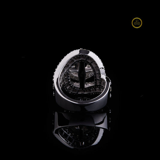 Radiant Swirl Diamond Cocktail Ring – A Symphony of - view 4