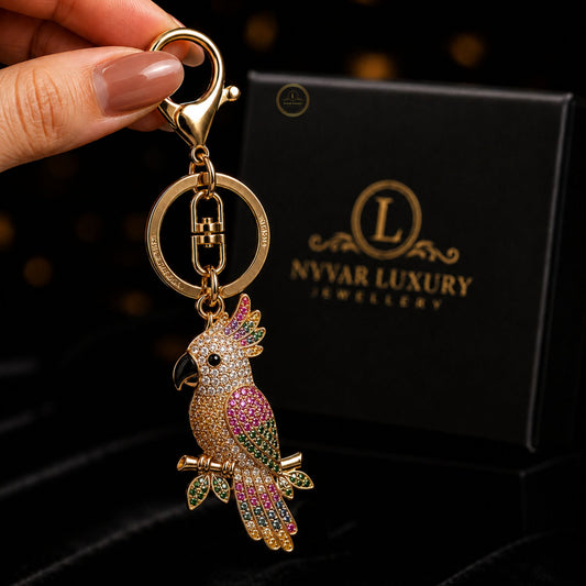 Crystal Animal Keychain Butterfly, Bird & Owl Bag Charms - view 4
