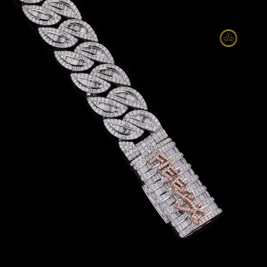 Iced Out Rectangular Frame Lab Grown Diamond Choker Necklace - view 4