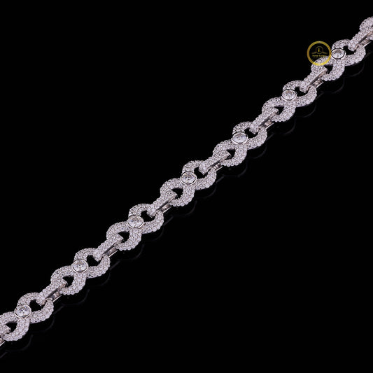 Interlocking Mathematical Motif Chain with Micro Lab Diamonds - view 3