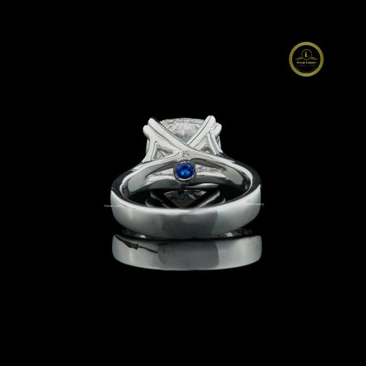 Cushion Cut Four Prong Solitaire Engagement Ring - view 4