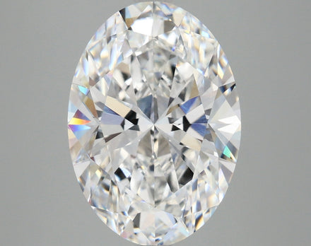 5.03 Ct Oval Cut Lab Grown Diamond - D Color, VVS2 Clarity