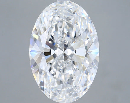 6.01 Ct Oval Cut Lab Grown Diamond - D Color, VVS2 Clarity