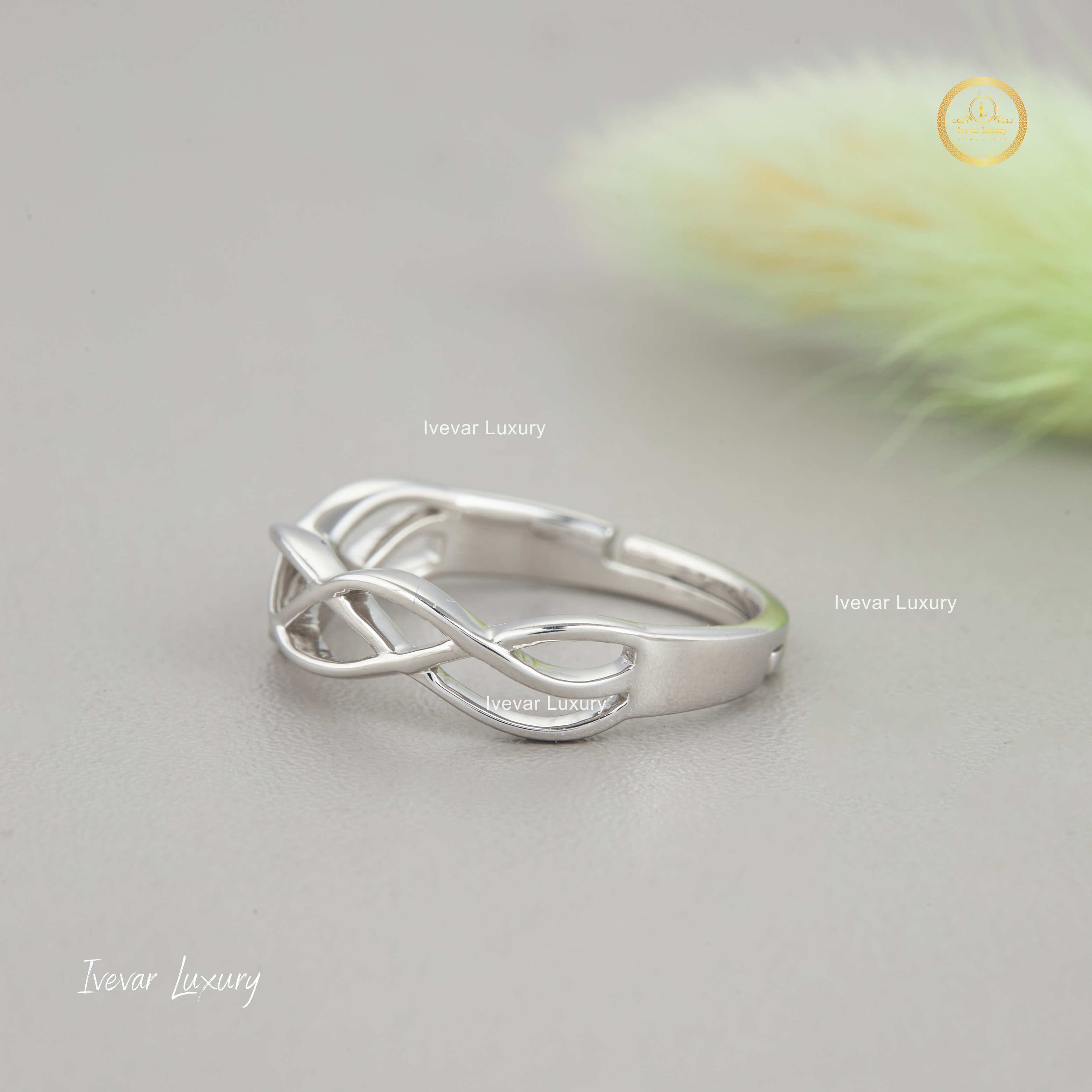 Ivevar 925 Silver Moissanite Diamond Ring For Women