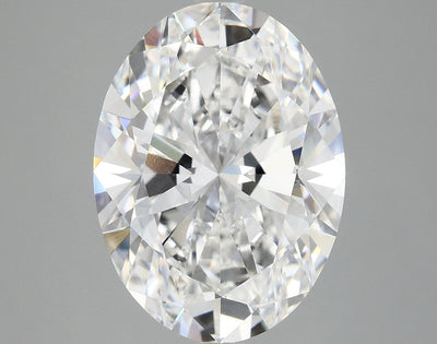 6.02 Ct Oval Cut Lab Grown Diamond - D Color, VVS2 Clarity