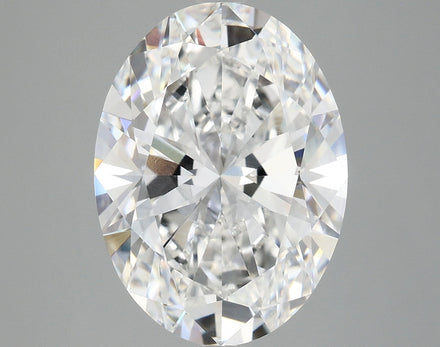 6.02 Ct Oval Cut Lab Grown Diamond - D Color, VVS2 Clarity