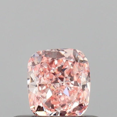 0.35 Ct Cushion Cut Fancy Intense Pink Green Lab Grown Diamond - VS2 Clarity