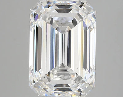 6.34 Ct Emerald Cut Moissanite - D Color, VS1 Clarity