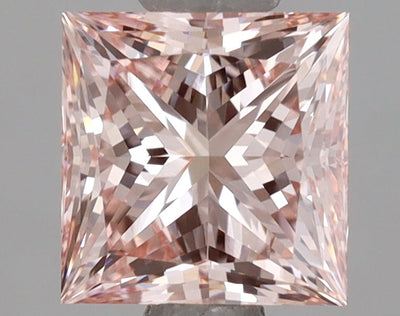 1.17 Ct Princess Cut Fancy Intense Pink Lab Grown Diamond - VVS2 Clarity