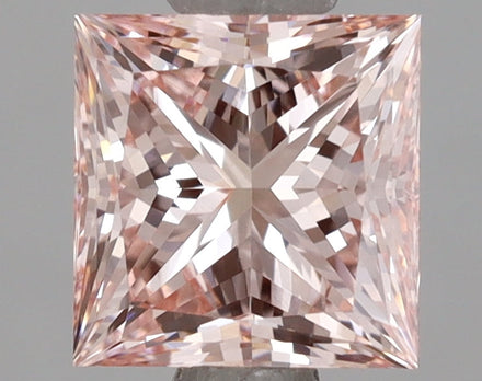 1.17 Ct Princess Cut Fancy Intense Pink Lab Grown Diamond - VVS2 Clarity