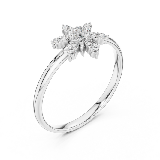 Round Starburst Cluster Ring - view 4