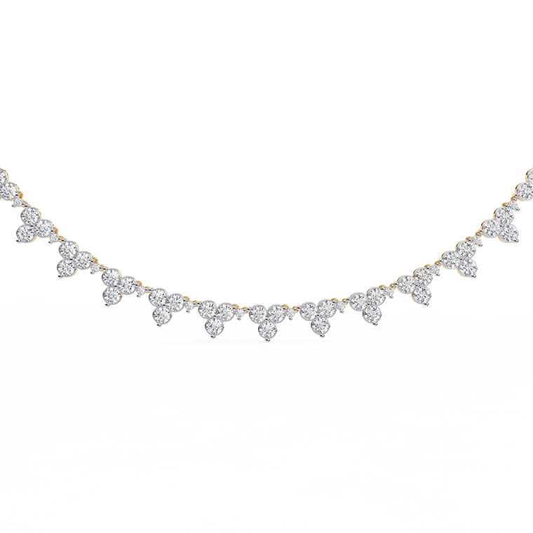 Graduated Round Fringe Necklace - view 2