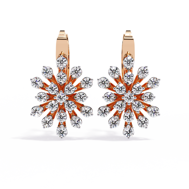 Round Cut Stud Earrings - view 2