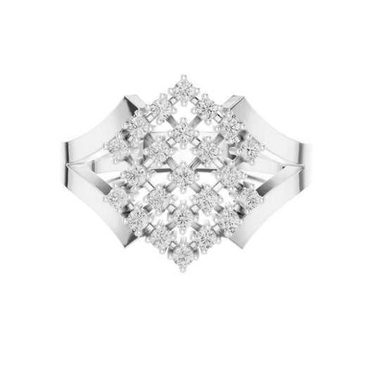 Floral Nature Inspired Moissanite Engagement Ring - view 3