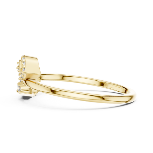 Marquise Motif Cluster Lab Diamond Ring - view 4