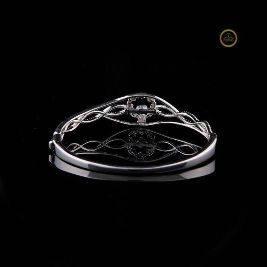 Intertwined Infinity Round Floral Motif Bracelet - view 4
