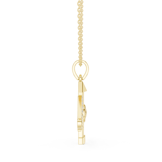 Spiritual Jai Shree Shyam Bow Arrow Om Pendant - view 4