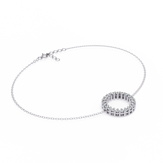 Minimalist Open Circle Round Bracelet - view 4