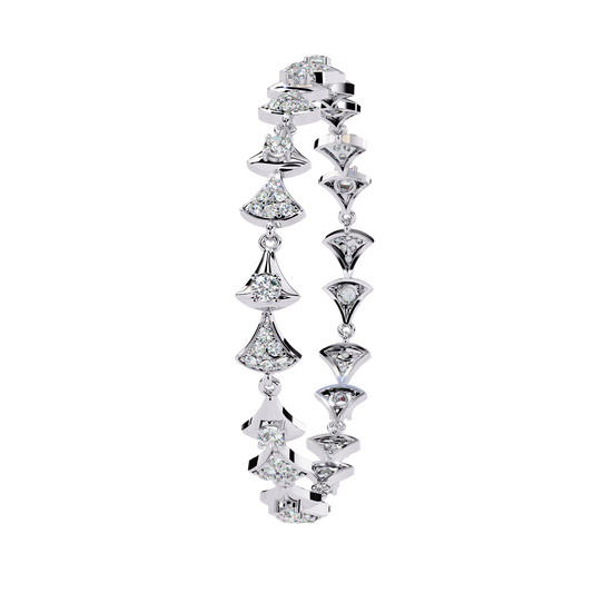 Round Cut Bracelet Custom Design - view 4