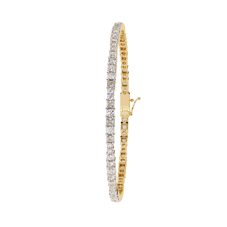 Princess Cut Exquisite Personalized Bracelet - view 2