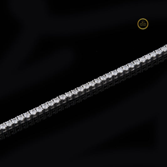 Emerald Cut Moissanite Tennis Bracelet - view 3