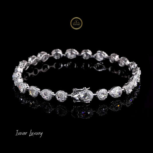 14K Gold Bracelet with Natural Rose Cut Diamonds - view 3