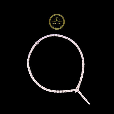 Moissanite Flowing Snake Circle Necklace for Women
