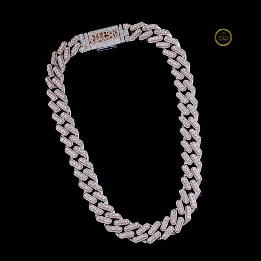 Iced Out Heavy Curved Moissanite Choker Necklace - view 2